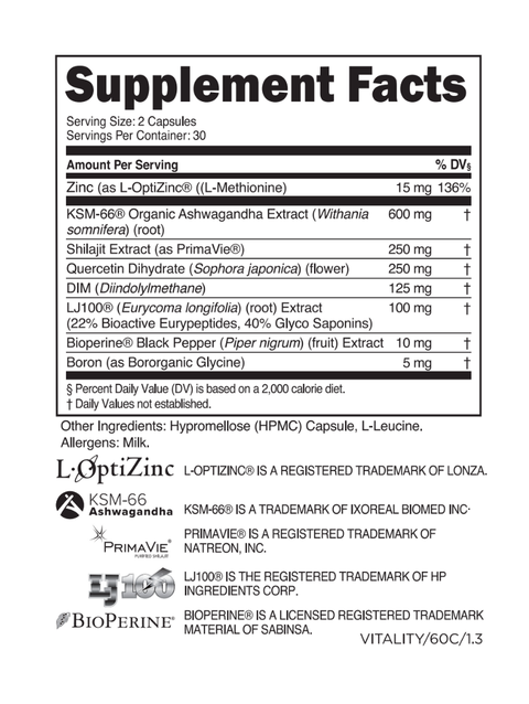 Transparent Labs Vitality Testosterone Support